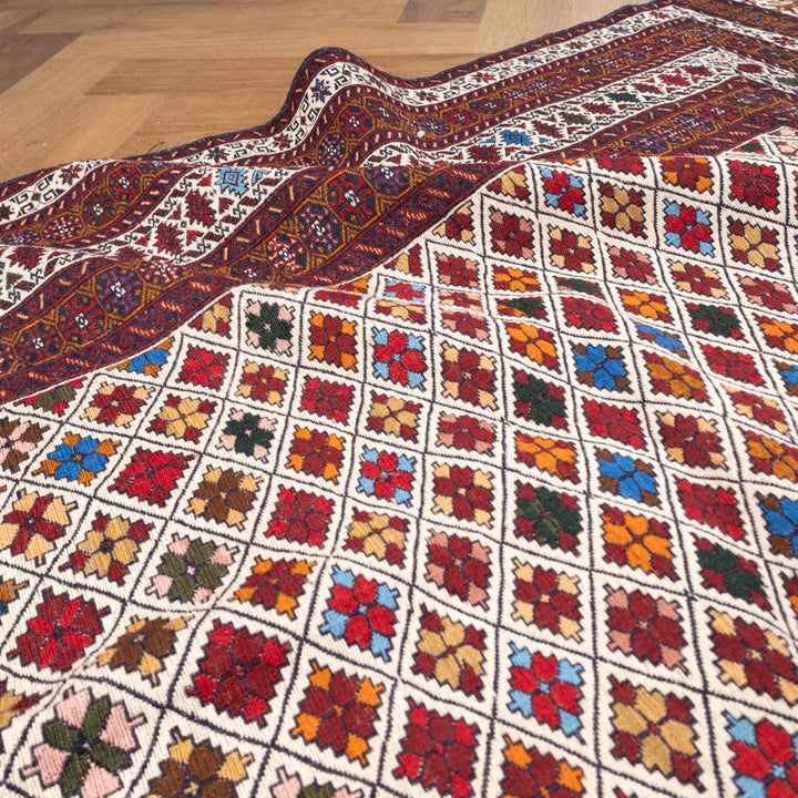 שטיח סומק פרסי 00 צבעוני 192*129| Persian Sumak