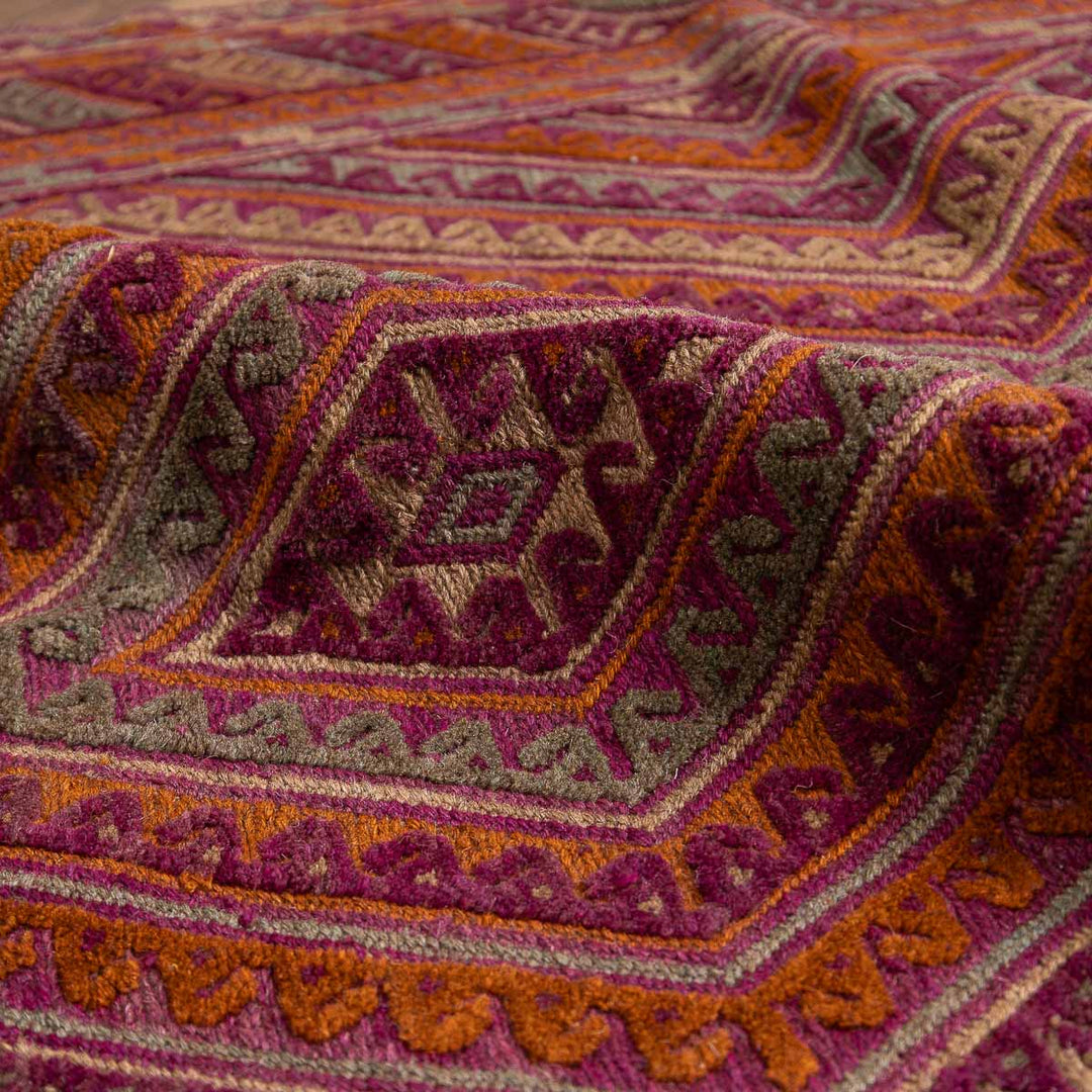 שטיח אוזבקי 00 אדום/כתום 180*150 | Uzbek