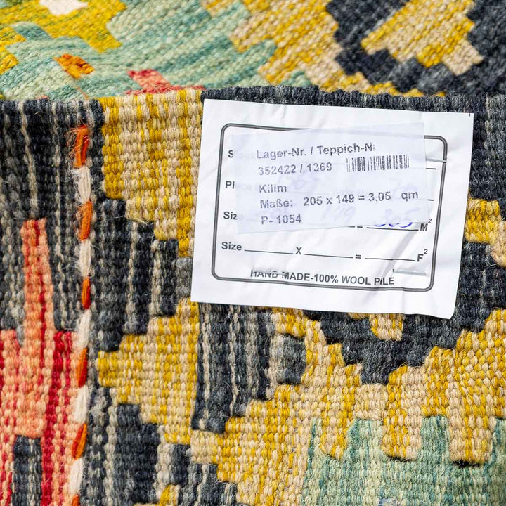 שטיח קילים אפגני 00 צבעוני 205*149