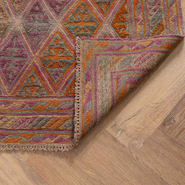 שטיח אוזבקי 00 אדום/כתום 190*150 | Uzbek