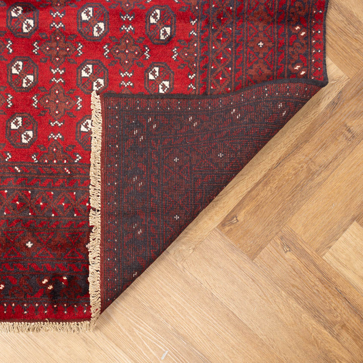 שטיח אפגני בוכרה 00 אדום 243*174 | Bokhara Rug