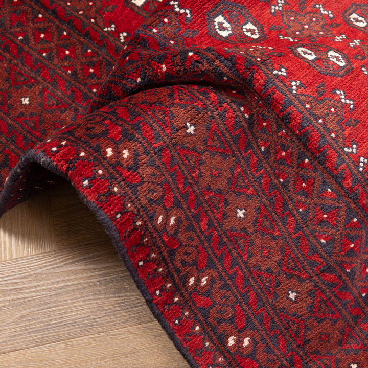 שטיח אפגני בוכרה 00 אדום 243*174 | Bokhara Rug