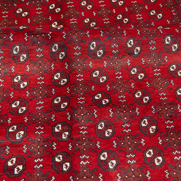 שטיח אפגני בוכרה 00 אדום 243*174 | Bokhara Rug