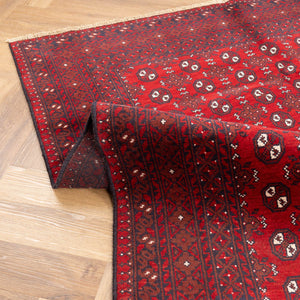 שטיח אפגני בוכרה 00 אדום 243*174 | Bokhara Rug