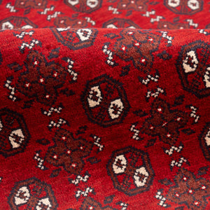 שטיח אפגני בוכרה 00 אדום 243*174 | Bokhara Rug