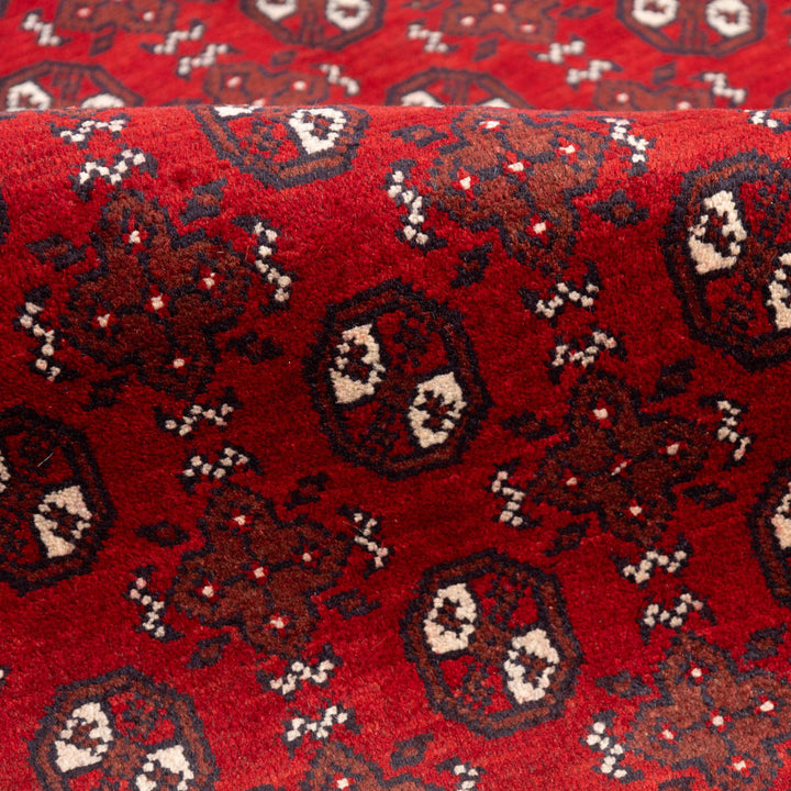שטיח אפגני בוכרה 00 אדום 243*174 | Bokhara Rug