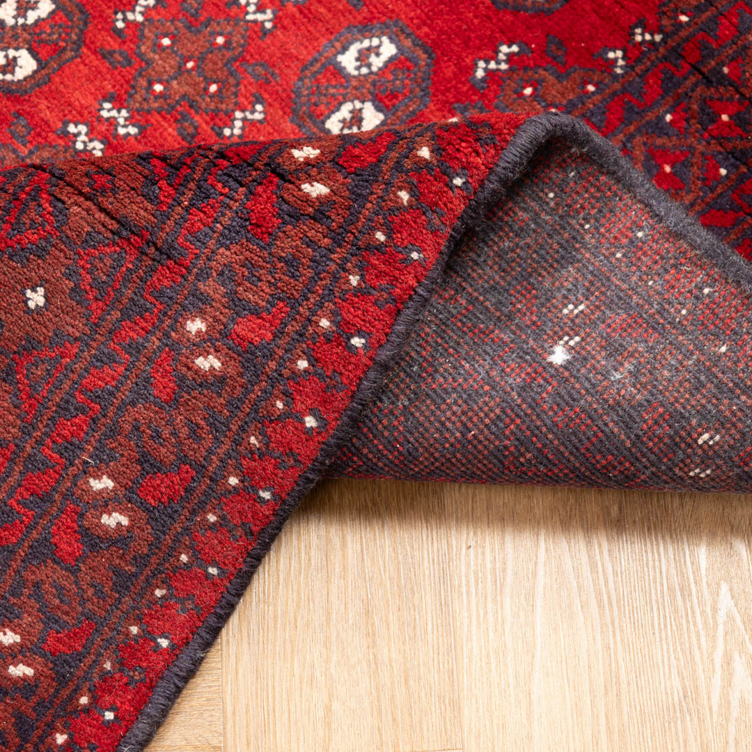 שטיח אפגני בוכרה 00 אדום 243*174 | Bokhara Rug