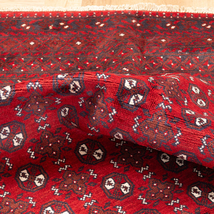 שטיח אפגני בוכרה 00 אדום 243*174 | Bokhara Rug