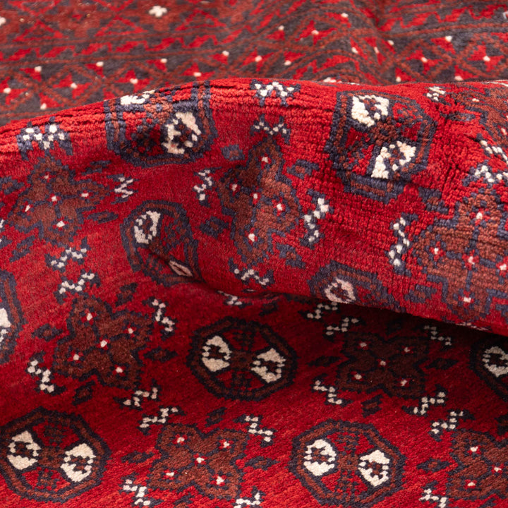 שטיח אפגני בוכרה 00 אדום 243*174 | Bokhara Rug