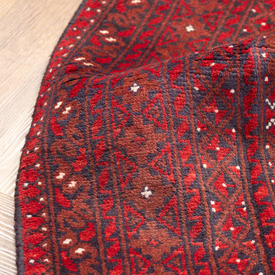 שטיח אפגני בוכרה 00 אדום 243*174 | Bokhara Rug
