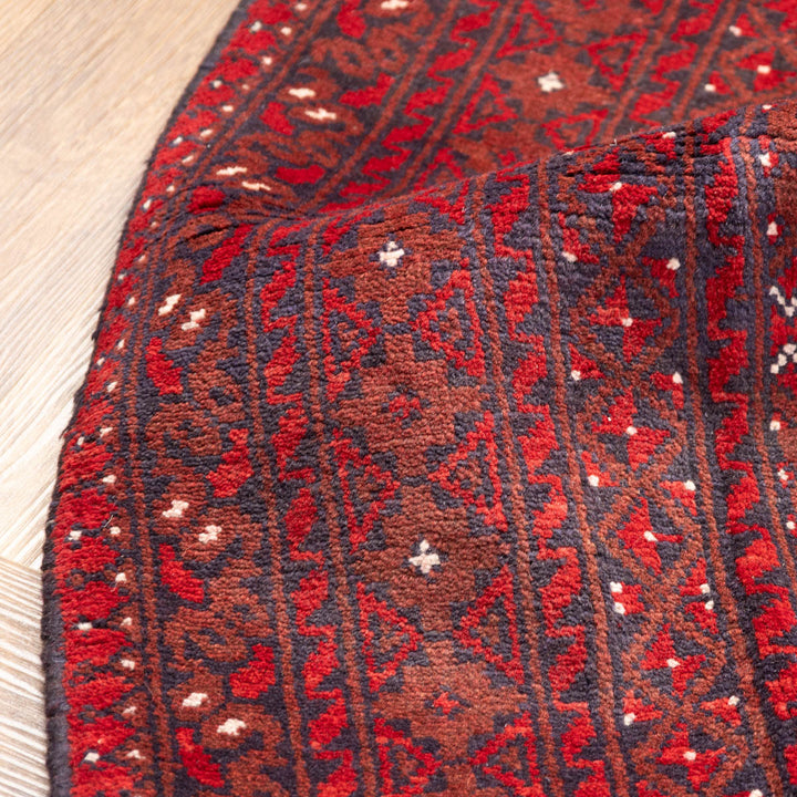 שטיח אפגני בוכרה 00 אדום 243*174 | Bokhara Rug