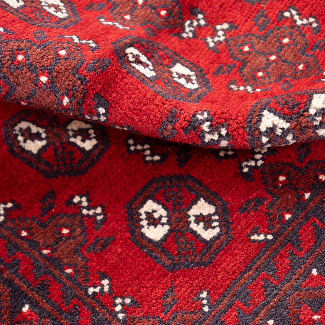שטיח אפגני בוכרה 00 אדום 243*174 | Bokhara Rug