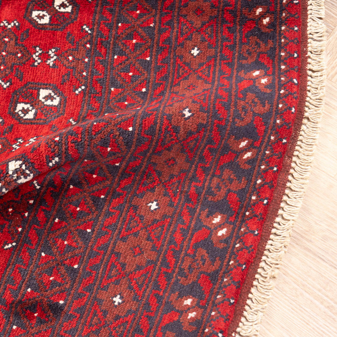שטיח אפגני בוכרה 00 אדום 243*174 | Bokhara Rug