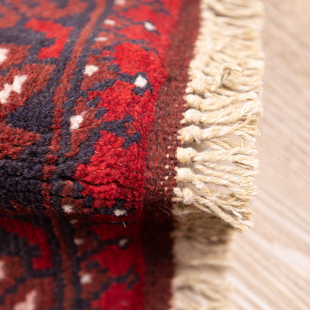 שטיח אפגני בוכרה 00 אדום 243*174 | Bokhara Rug