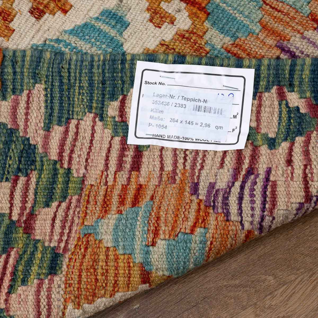 שטיח קילים אפגני 00 צבעוני 204*145