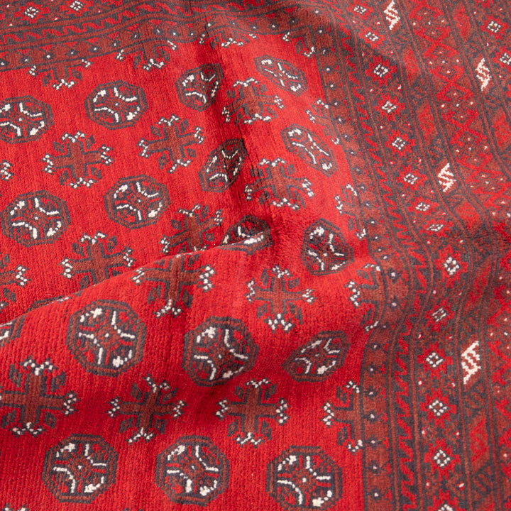 שטיח אפגני בוכרה 00 אדום 244*166 | Bokhara Rug