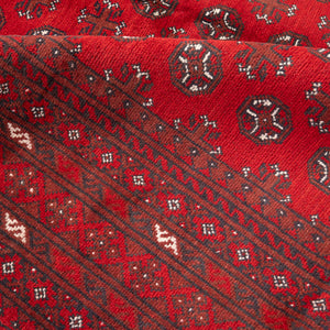שטיח אפגני בוכרה 00 אדום 244*166 | Bokhara Rug