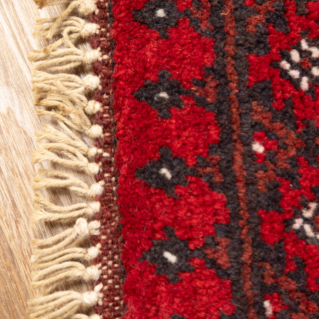 שטיח אפגני בוכרה 00 אדום 244*166 | Bokhara Rug