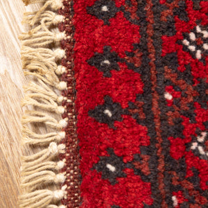 שטיח אפגני בוכרה 00 אדום 244*166 | Bokhara Rug