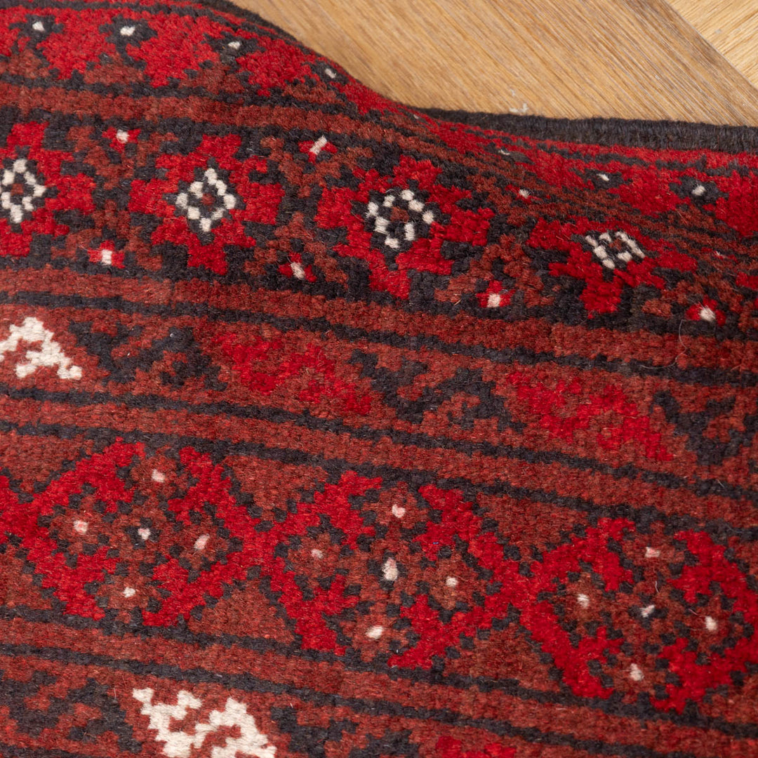 שטיח אפגני בוכרה 00 אדום 244*166 | Bokhara Rug