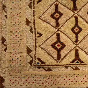 שטיח אוזבקי 00 בז' 196*143 | Uzbek