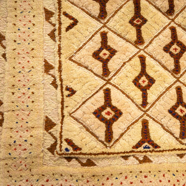 שטיח אוזבקי 00 בז' 196*143 | Uzbek