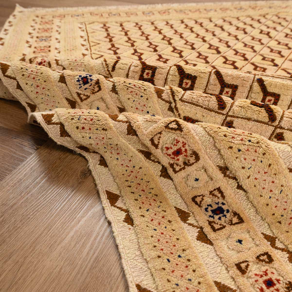 שטיח אוזבקי 00 בז' 196*143 | Uzbek