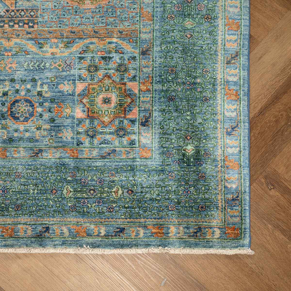 שטיח ממלוק 00 טורקיז 245*174 | Mamluk