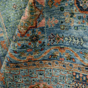 שטיח ממלוק 00 טורקיז 245*174 | Mamluk