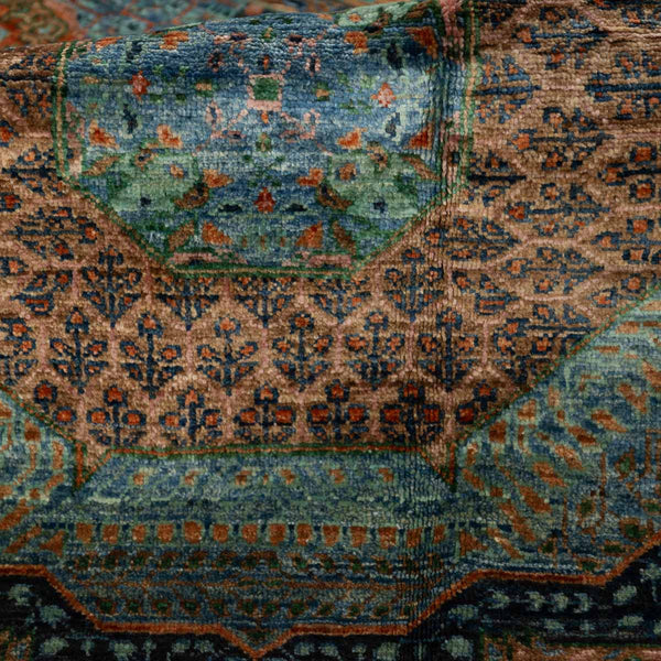 שטיח ממלוק 00 טורקיז 245*174 | Mamluk