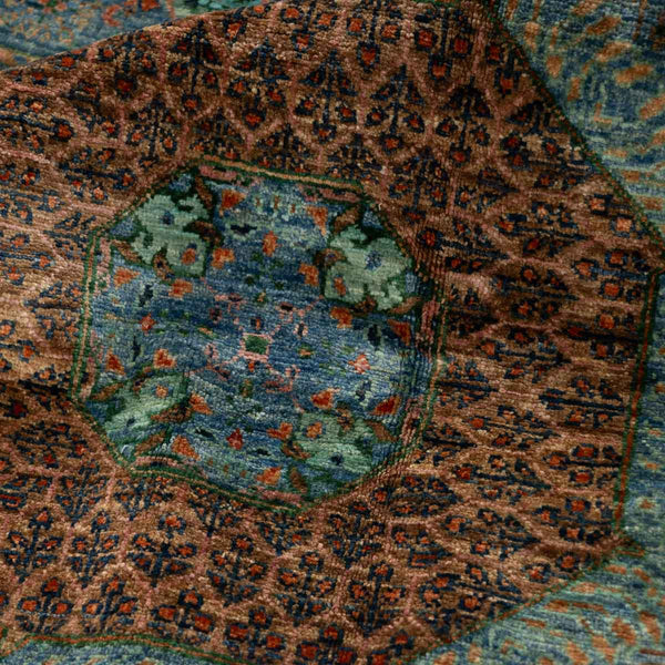 שטיח ממלוק 00 טורקיז 245*174 | Mamluk