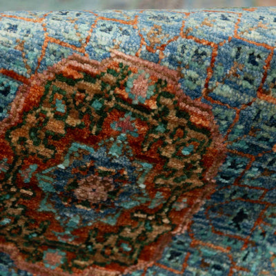 שטיח ממלוק 00 טורקיז 245*174 | Mamluk