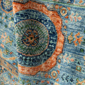 שטיח ממלוק 00 טורקיז 245*174 | Mamluk