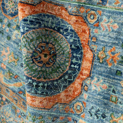 שטיח ממלוק 00 טורקיז 245*174 | Mamluk