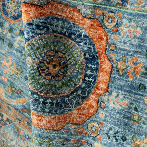 שטיח ממלוק 00 טורקיז 245*174 | Mamluk