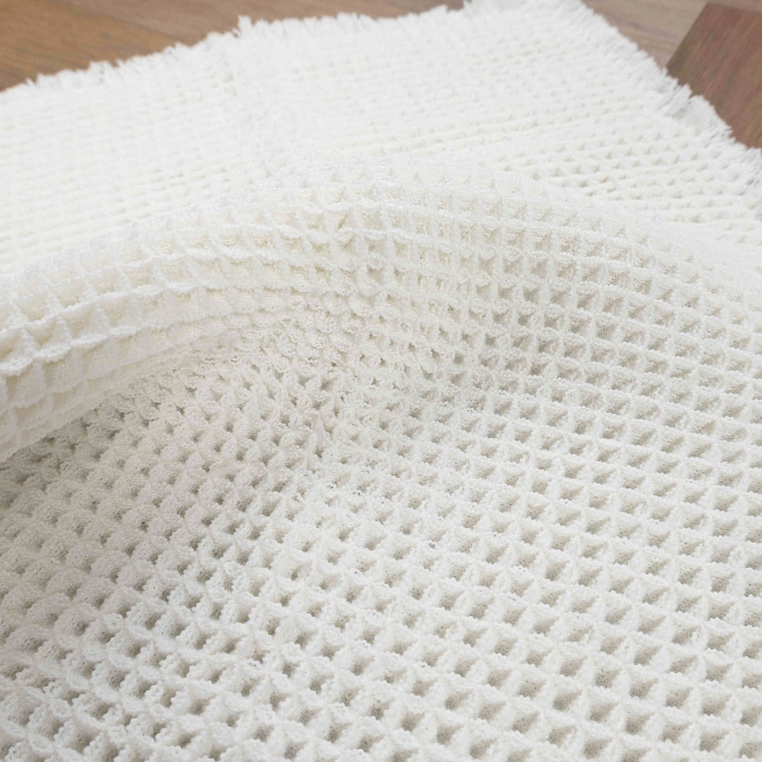 שטיח אמבט אוסקר משובץ 01 לבן | Oscar