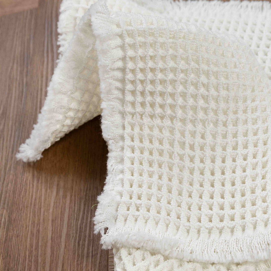 שטיח אמבט אוסקר משובץ 01 לבן | Oscar