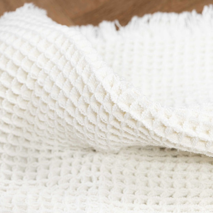 שטיח אמבט אוסקר משובץ 01 לבן | Oscar