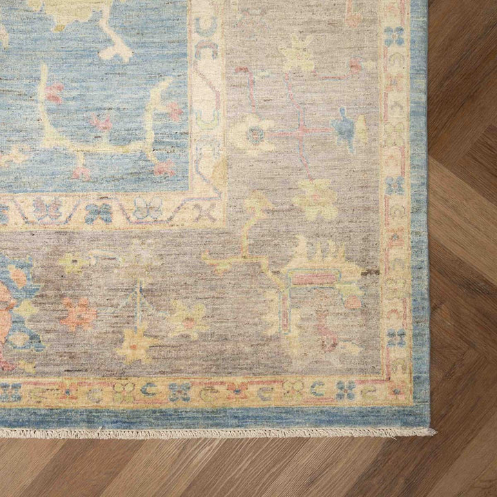 שטיח אושק 00 אפור תכלת 352*247 | Oushak