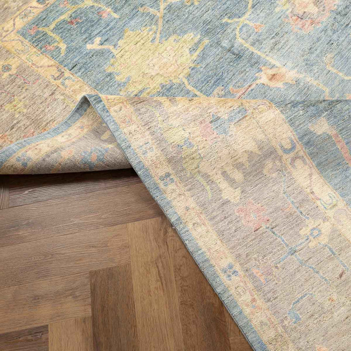 שטיח אושק 00 אפור תכלת 352*247 | Oushak