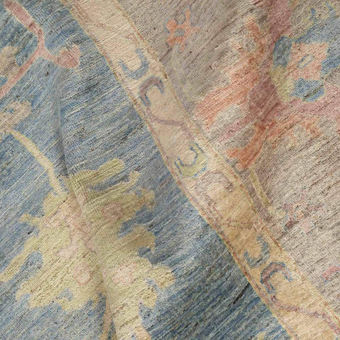 שטיח אושק 00 אפור תכלת 352*247 | Oushak