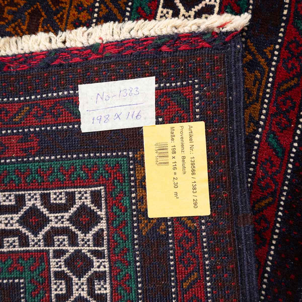שטיח בלוץ' פרסי 00 אדום 198*116 | Baluch