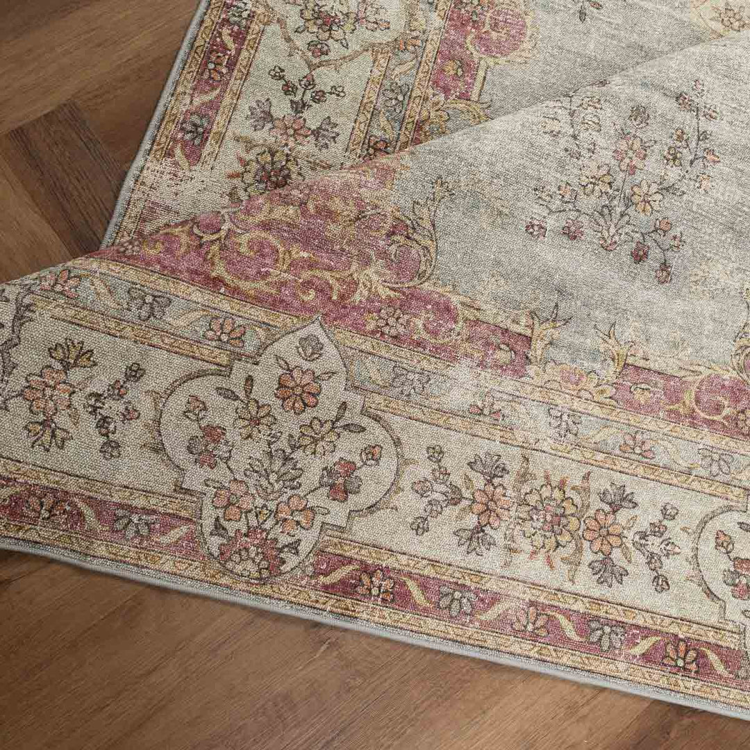 שטיח וינטאז' רוז 08 אפור/בריק | Vintage Rose