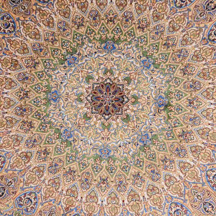 שטיח קום משי ירוק 12 ירוק | QOM