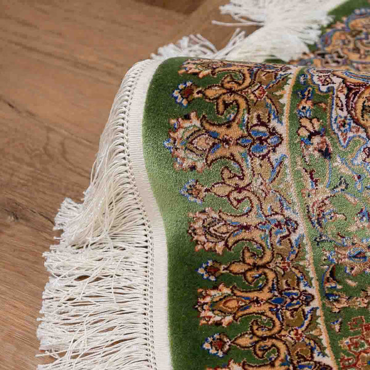 שטיח קום משי ירוק 12 ירוק | QOM