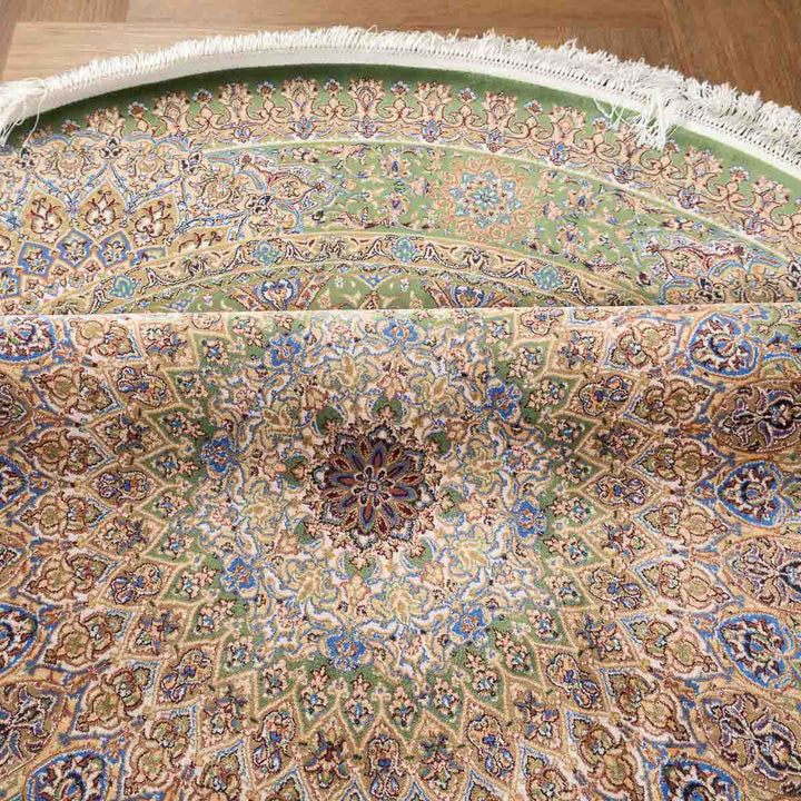 שטיח קום משי ירוק 12 ירוק | QOM