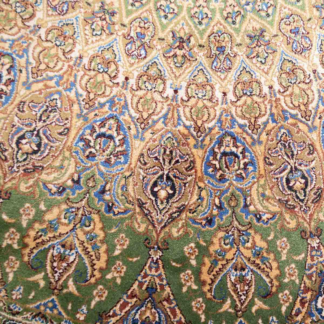 שטיח קום משי ירוק 12 ירוק | QOM