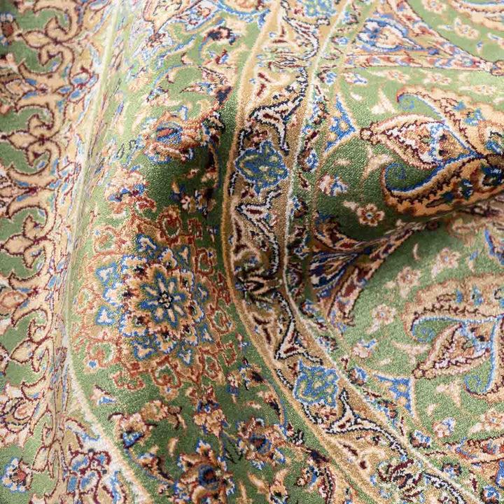 שטיח קום משי ירוק 12 ירוק | QOM