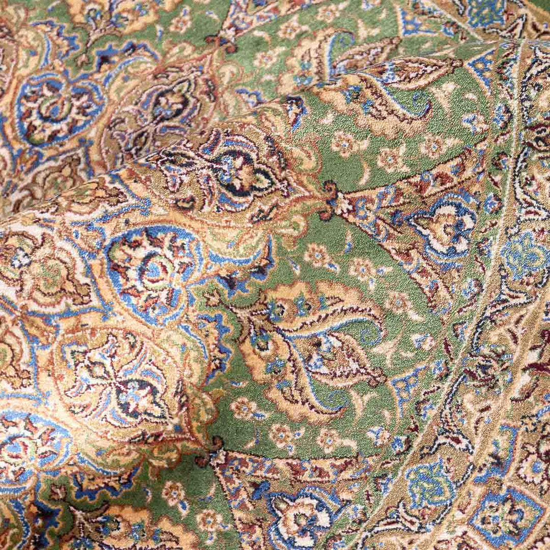 שטיח קום משי ירוק 12 ירוק | QOM