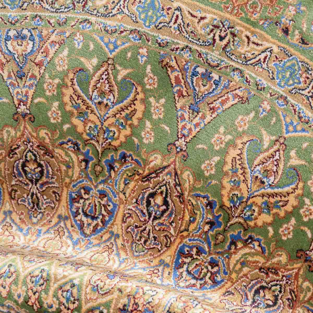 שטיח קום משי ירוק 12 ירוק | QOM